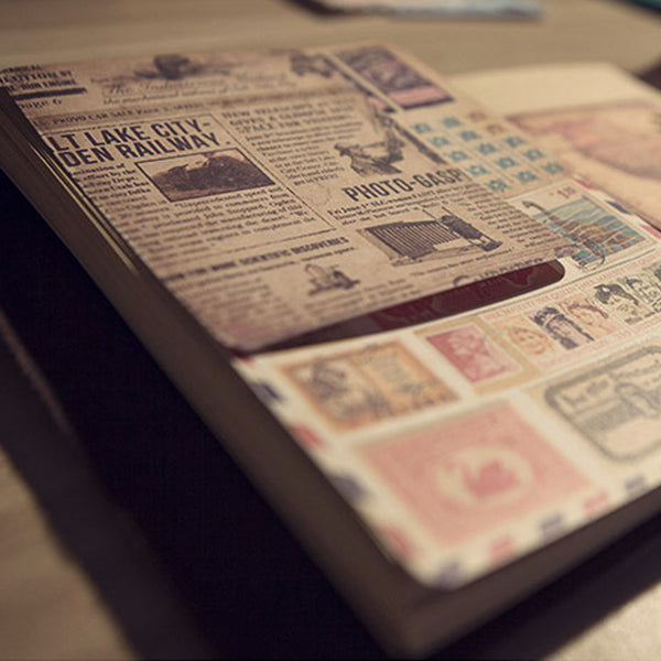 Vintage Stamp Map Poster