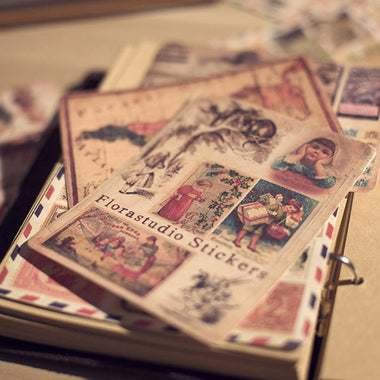 Vintage Stamp Map Poster