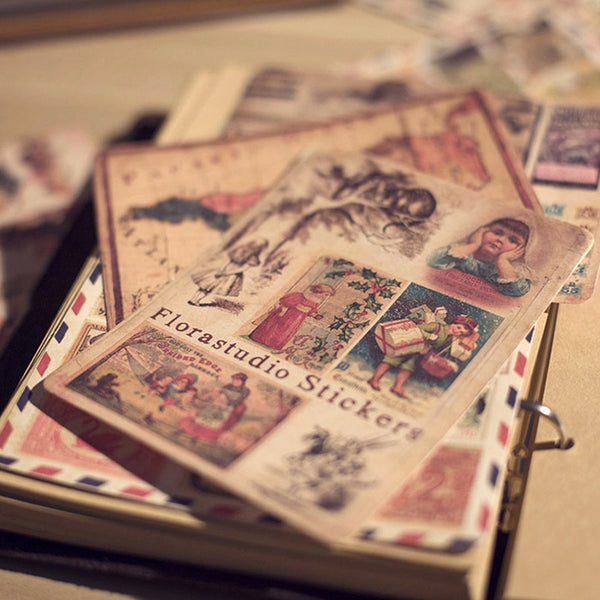 Vintage Stamp Map Poster