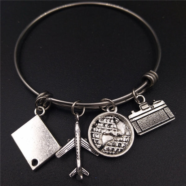 Stainless Steel Wire Bangle Bracelets