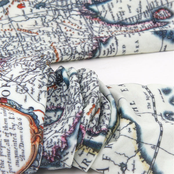 Geography Map Drawing Socks
