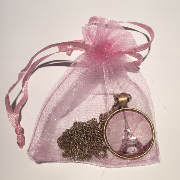 World Map Glass Dome Necklace