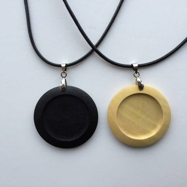 World Map Glass Dome Necklace