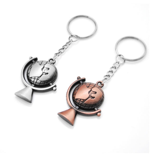 Vintage World Map Keyrchain