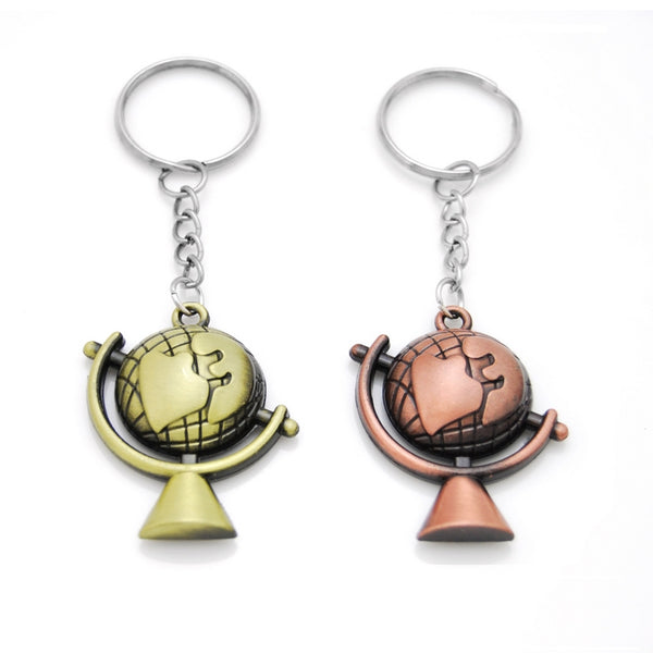 Vintage World Map Keyrchain