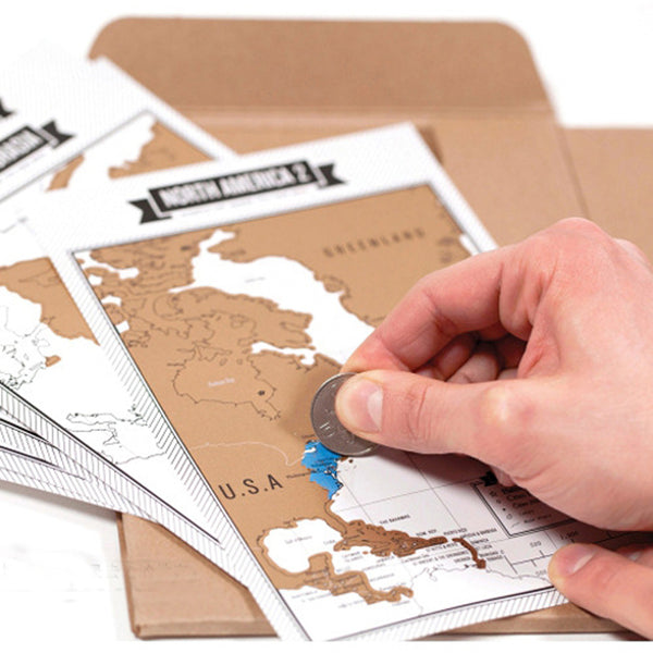 Travelogue Scratch Mini Maps & Journal