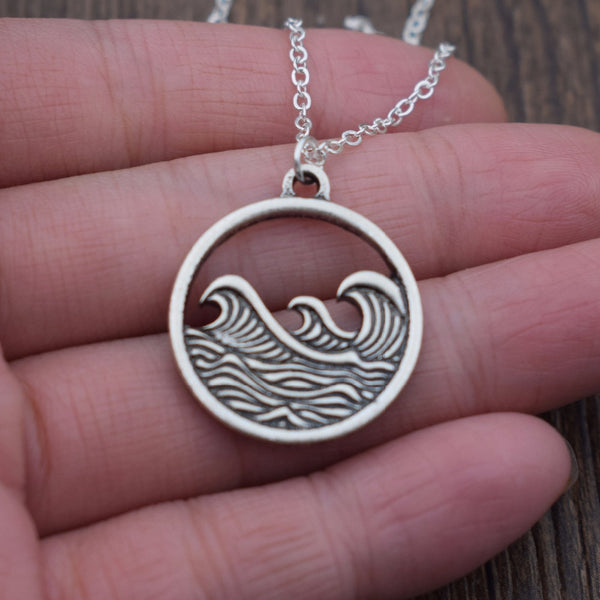 Sea Wave Nautical Necklace