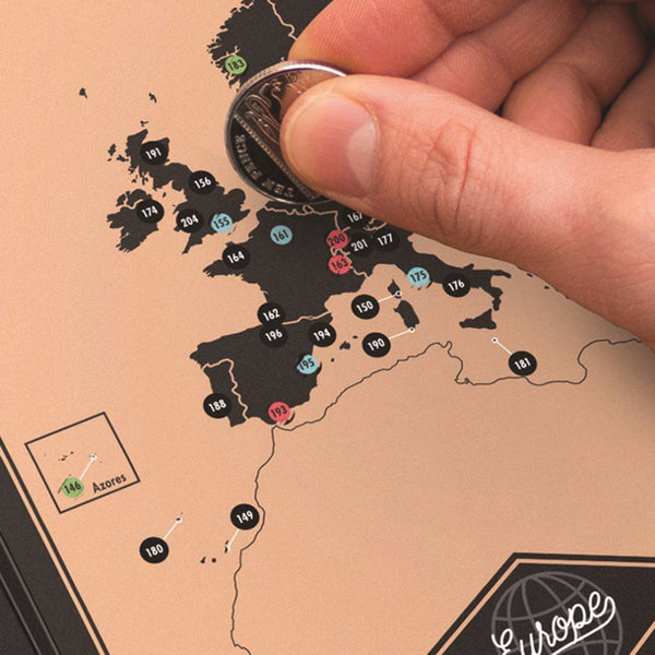 Bucket List Scratch Off Map Journal