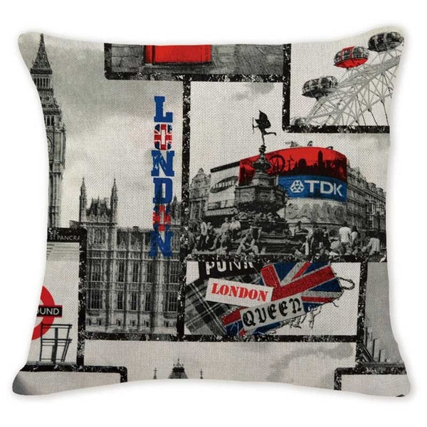 Stylish City Prints Pillow Covers