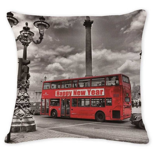 Stylish City Prints Pillow Covers