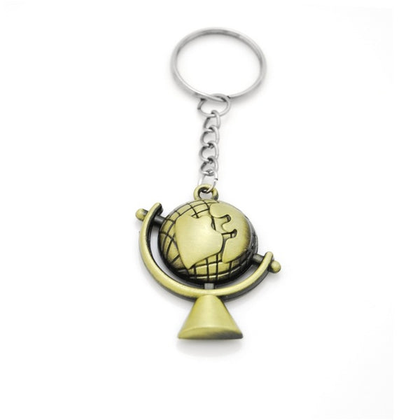 Vintage World Map Keyrchain
