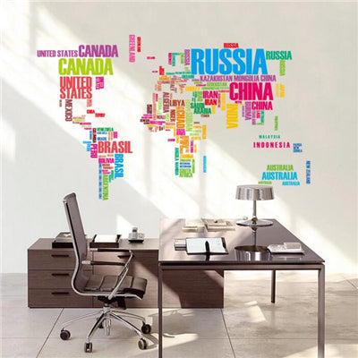 I Love Travel Colorful Wall Decal