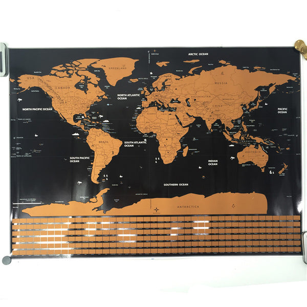 Traveler's Scratch Off Map Poster